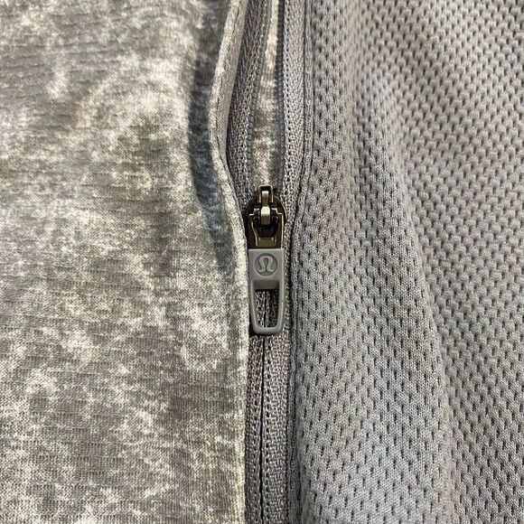 Lululemon Textured Tech Hoodie Adult XXL Gray White Tie Dye Active Training - Picture 3 of 16